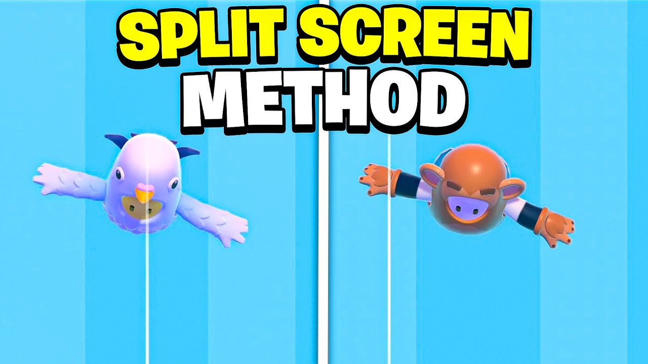 How To Play Split Screen on Fall Guys! (2 Player Split Screen